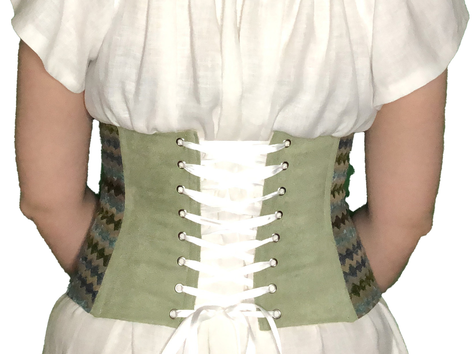 Blue Water Underbust Corset - Image 5