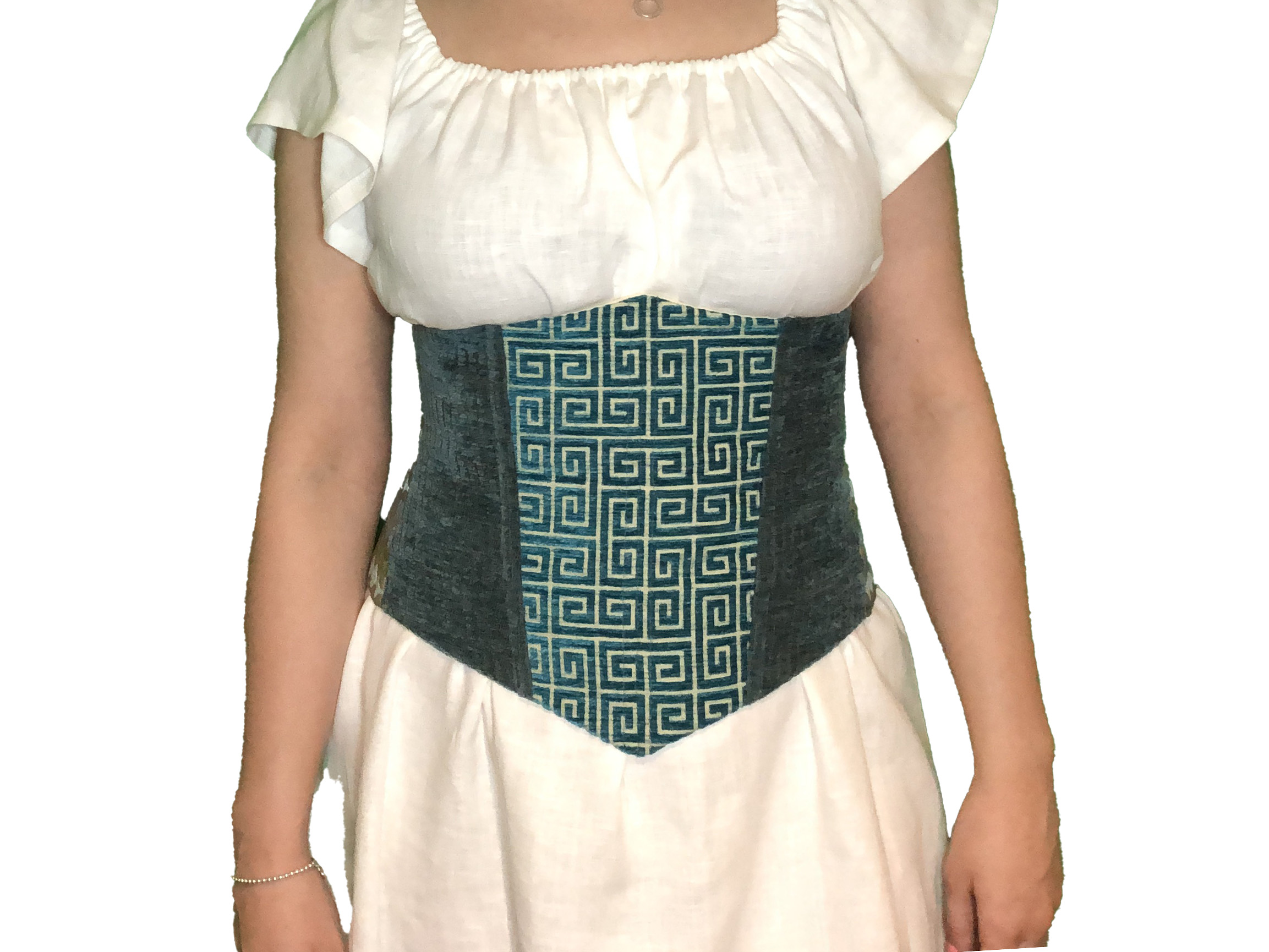 Blue Water Underbust Corset - Image 3