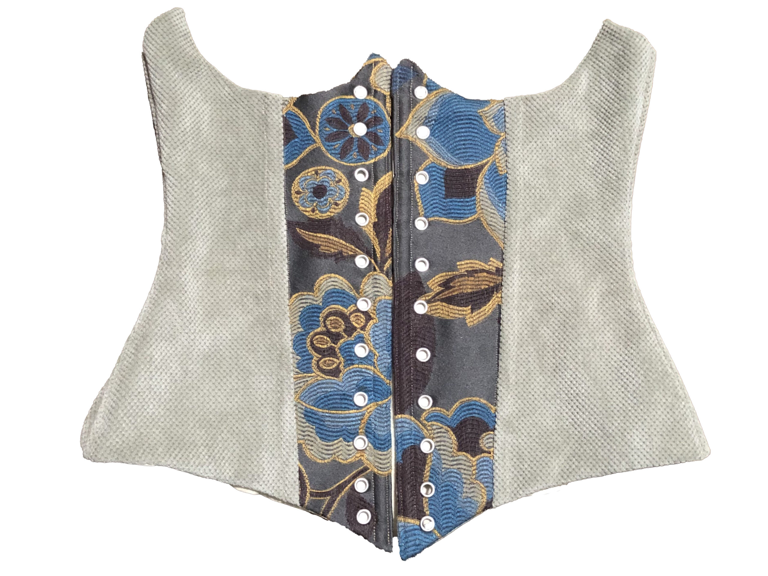 Blue Flowers Underburst Corset
